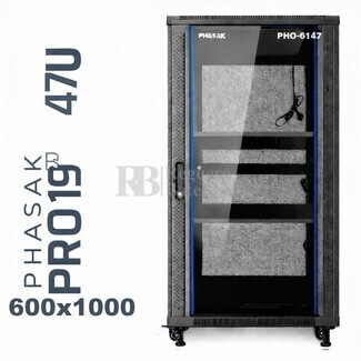 Armario Rack 47U 600x1000 | Phasak Pro PHO-6147 19 In